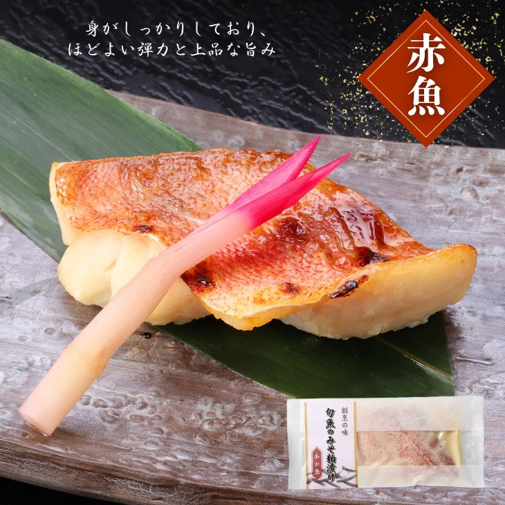 自社製造！旬魚のみそ粕漬け（銀だら・カレイ・サワラ・赤魚）